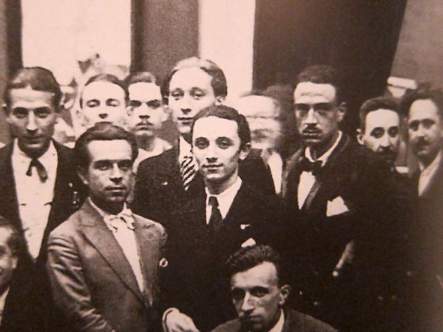 Middle Burani, bunch of futurist at the galleria Pesaro, 1929-32.jpg