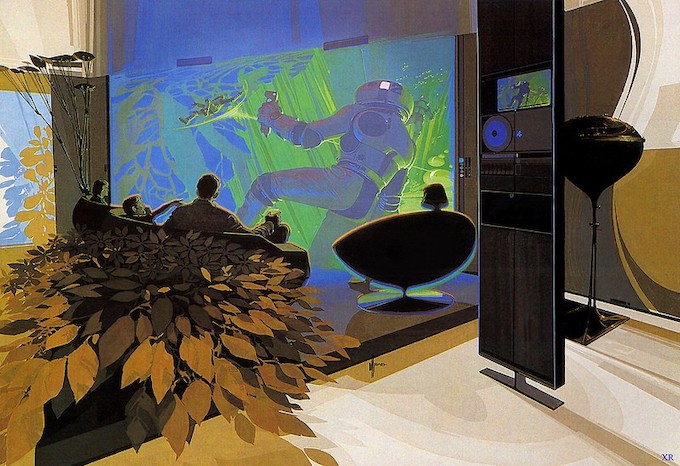 Syd’s design for wall-size TV for Philips [Source- Philips Design]